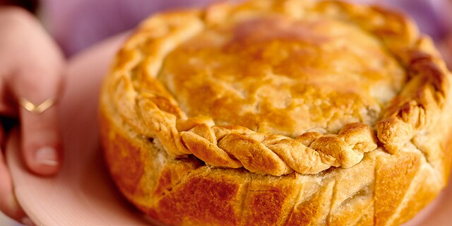 British pie met stoofvlees