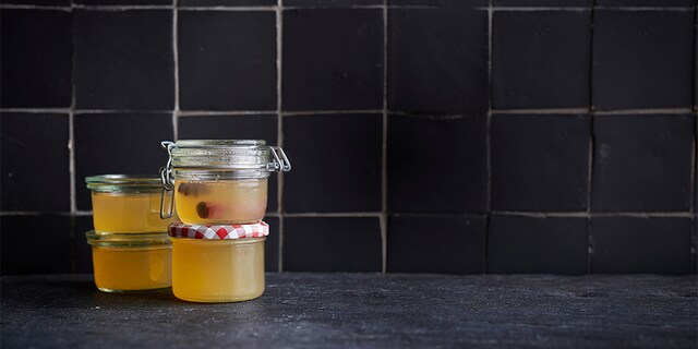 Perengelei met sauternes