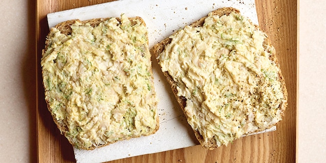 Toast à la mousse de truite