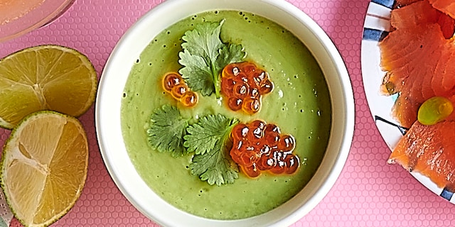 Gazpacho vert à l’avocat