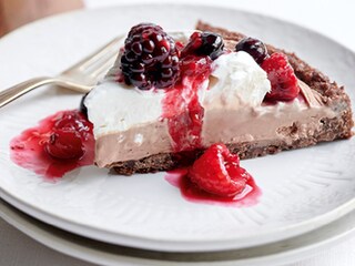 Tarte glacée cookies aux fruits des bois