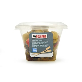 Delhaize | Olijven chilipepertjes & basilicum 