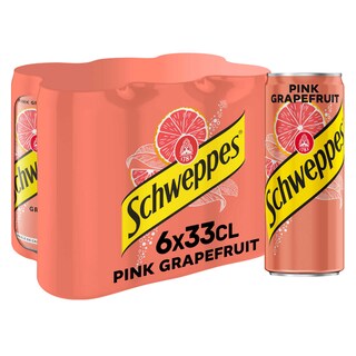 Schweppes | Pink Grapefruit | Canette 6 x 33 cl