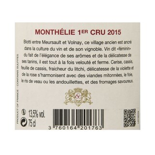 France - Frankrijk | Bourgogne - Côte de Beaune | Monthelie 1er Cru 2015 Rood 