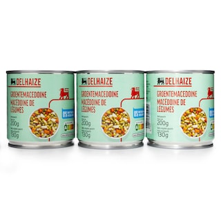 Delhaize | Légumes | Macédoine | Boîte 