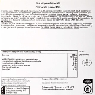 Delhaize | Bio | Chipolata | Poulet | Bio +/- 350 gr