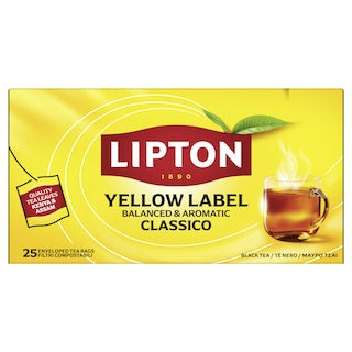Lipton | Thee | Zwart | Yellow Label | 25Z 