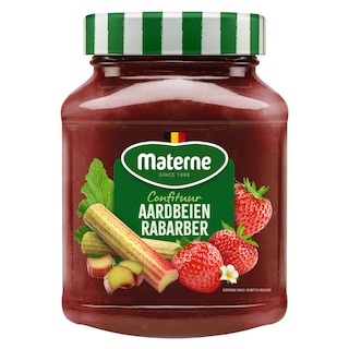 Materne | Confituur | Aardbeien-Rabarber 