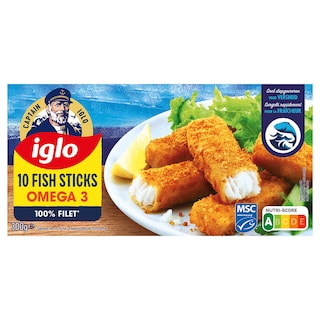 Iglo | Fish Sticks Omega 3 | Paquet de 10 