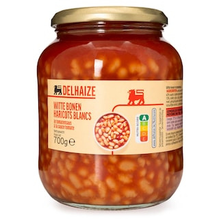 Delhaize | Haricots | Blancs | Sauce tomate 