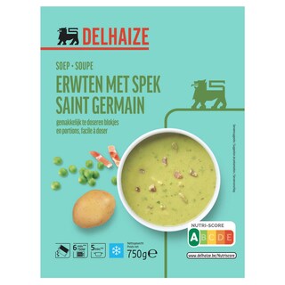 Delhaize | Velouté | Petits pois | Lardons 750 gr