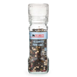 Delhaize | Epices | Poivre | 5 Baies 40 gr
