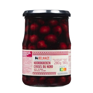 Delhaize | Cerises du nord | Denoyautées | Au sirop 
