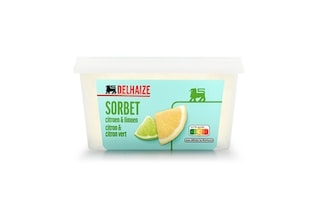 Delhaize | Sorbet | Citroen | Limoen 