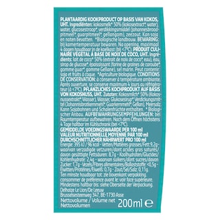 Delhaize | Plant-Based | Crème | Noix de coco | Bio 