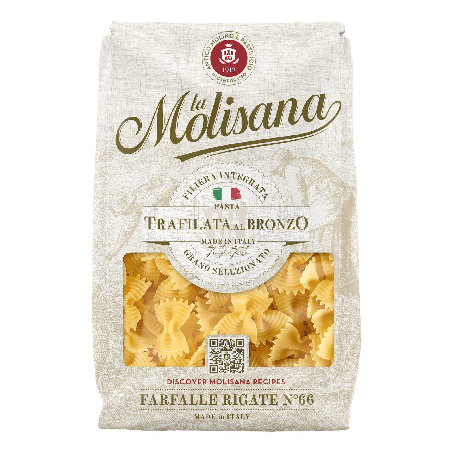 La Molisana Pasta | Farfalle Rigate N66