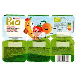 Delhaize | Verse kaas | met vruchten | Bio 6 x 50 gr
