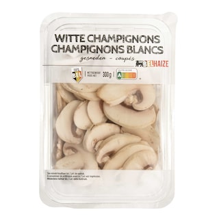Delhaize | Witte champignons | Belgisch | Gesneden 