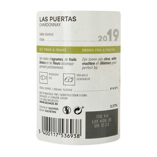 Chile - Chili | Central Valley | Las Puertas Chardonnay 2019 