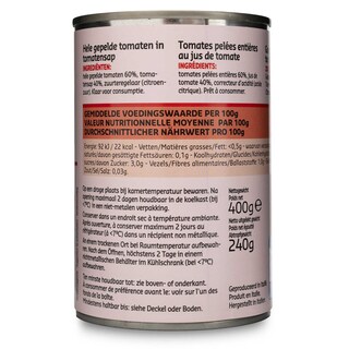 Delhaize | Tomates | Entieres | Pelees 