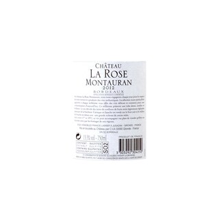 FR BORDEAUX BORDEAUX AC | Château la Rose Montauran 2012 