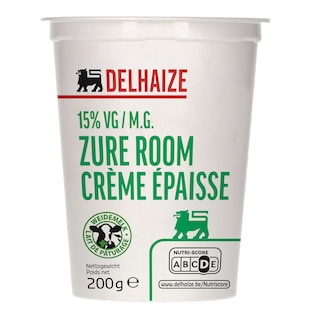 Delhaize | Crème | Epaisse | 15% M.G. 
