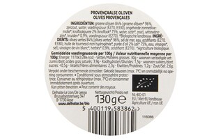 Delhaize | Bio | Olives | Provençale | bio 130 gr