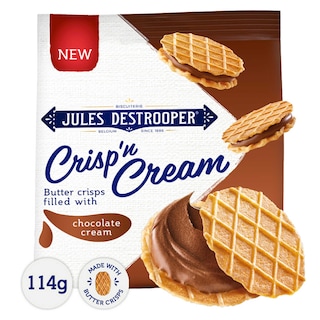 Jules Destrooper | Boterwafels | Gevuld | Chocolade 114 gr