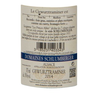 France - Frankrijk | Alsace | Gewurztraminer Schlumberger 14 Wit 