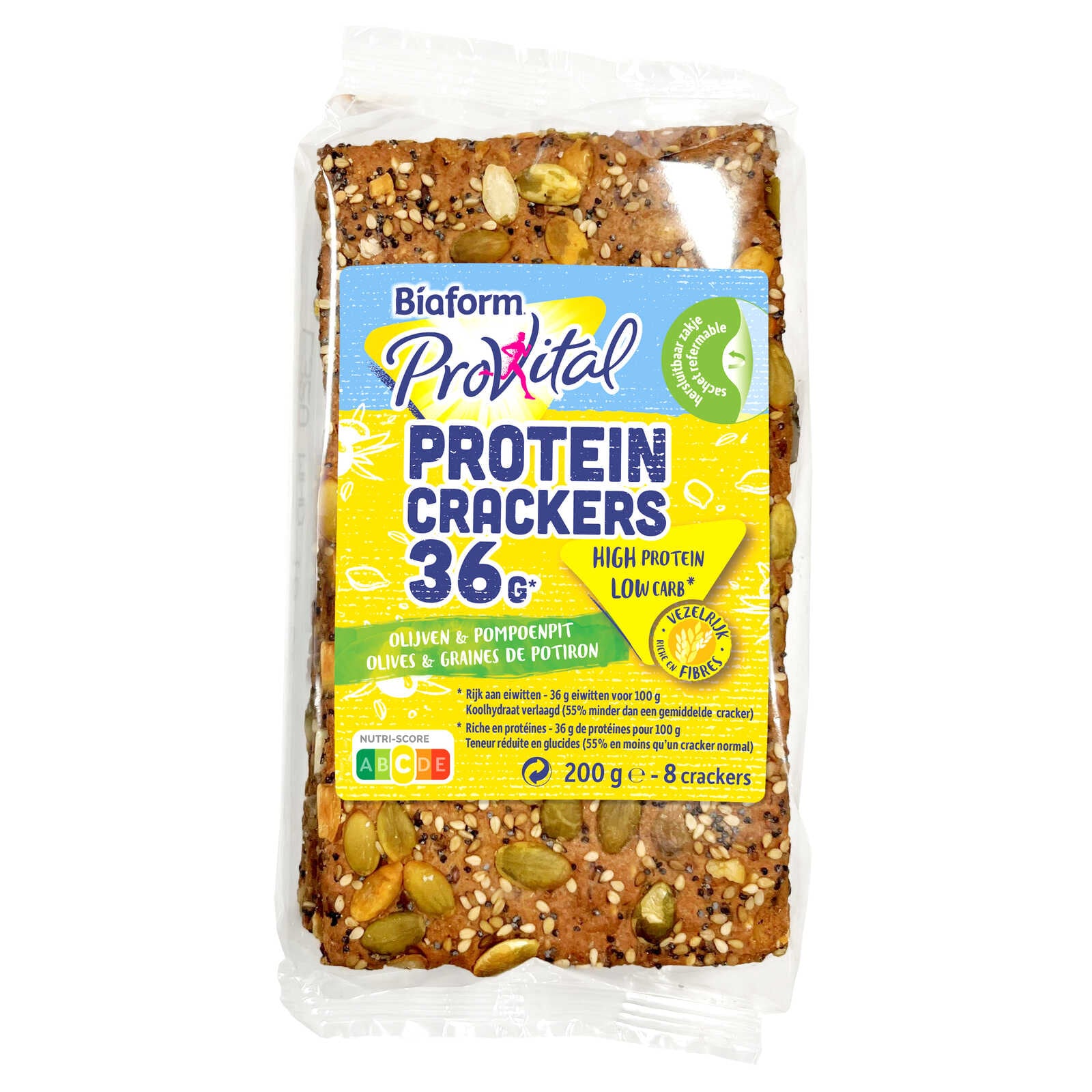 Biaform Crackers | Protein | Olijven | Pompoen