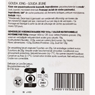 Delhaize | GOUDA | TRANCHES | MINI PORTION 125 gr