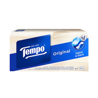 Tempo | Mouchoirs 4 épaisseurs | Box Original | 100u | eco 