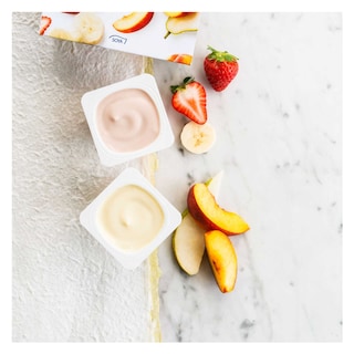 Alpro | Fraise-Banane | Pêche-Poire | Alternative végétale au yaourt 
