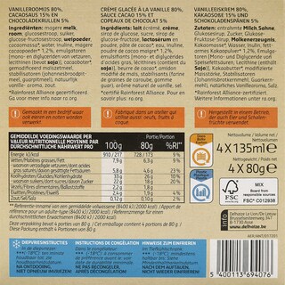 Delhaize | Crème glacée | Dame blanche 