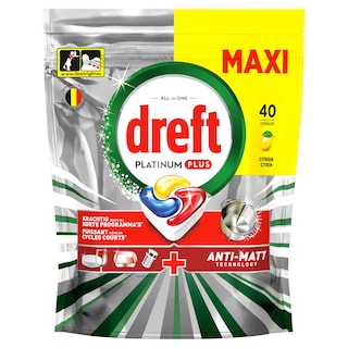 Dreft | Platinum Plus | All In One | Caps. lave-vais.| Citron 