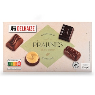 Delhaize | Chocolade | Pralines | Assortiment Box 250 gr