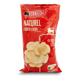 Delhaize | Chips | Sel | Ribbled 250 gr