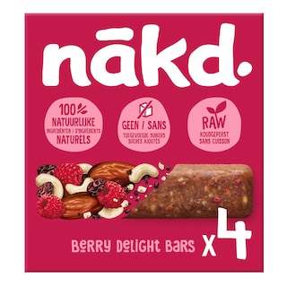 Nàkd | Repen | Fruit&Nut | Bessen 4 x 35 gr