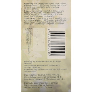 Delhaize | Bio | Kruidenthee | Linde | Zakjes | Bio 