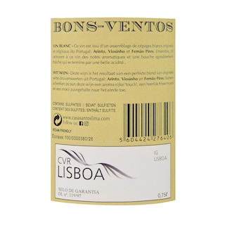 Portugal | Lisboa IGT | Bons Ventos 2019 Wit 