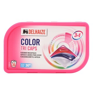 Delhaize | Capsules liquides pour lessive | Couleurs 