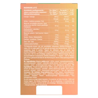 Purasana | Koffie | Mushroom Latte | Poudre | Bio 6 x 10 gr