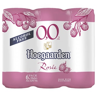 Hoegaarden | Fruitbier | Rosee | Alcoholvrij | 0% alc | Blik 