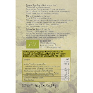Delhaize | Bio | Thee | Groene | Bio | Fairtrade 