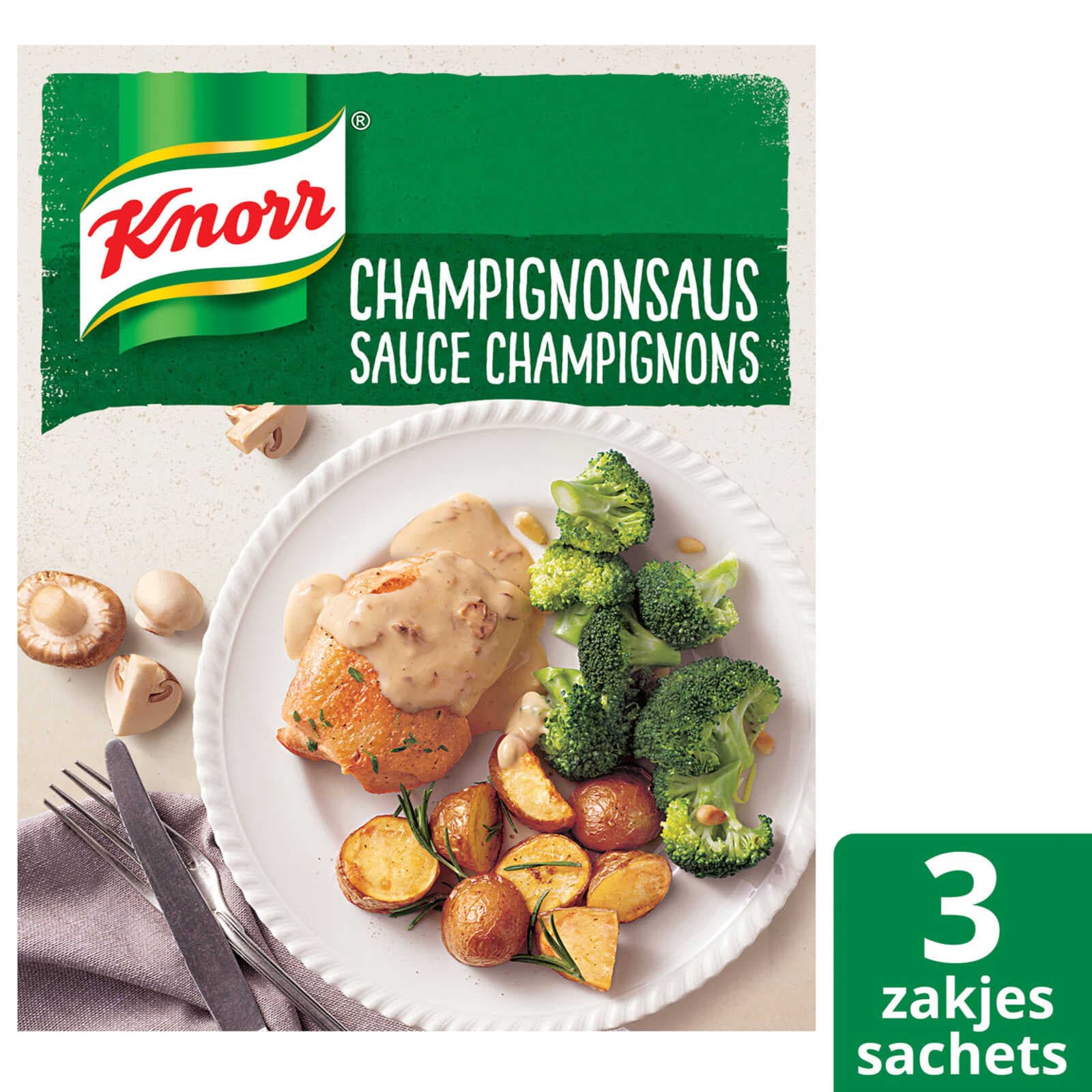 Knorr Droge sauzen  | Champignon   | 3x40 g