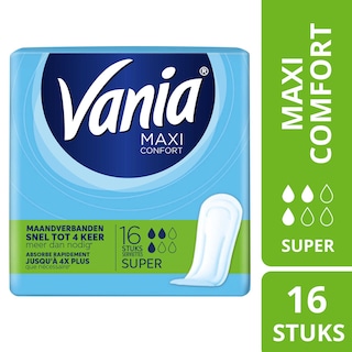 Vania | Serviettes hygieniques | Maxi | Confort | Super 
