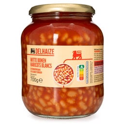 Delhaize | Haricots | Blancs | Sauce tomate 