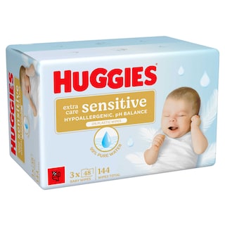Huggies | Lingettes | Extra Care | Sensible 3 x 48 pc