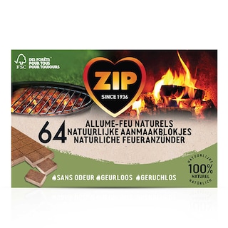 Zip | Natuurlijke aanmaakblokjes | Eco 64 st
