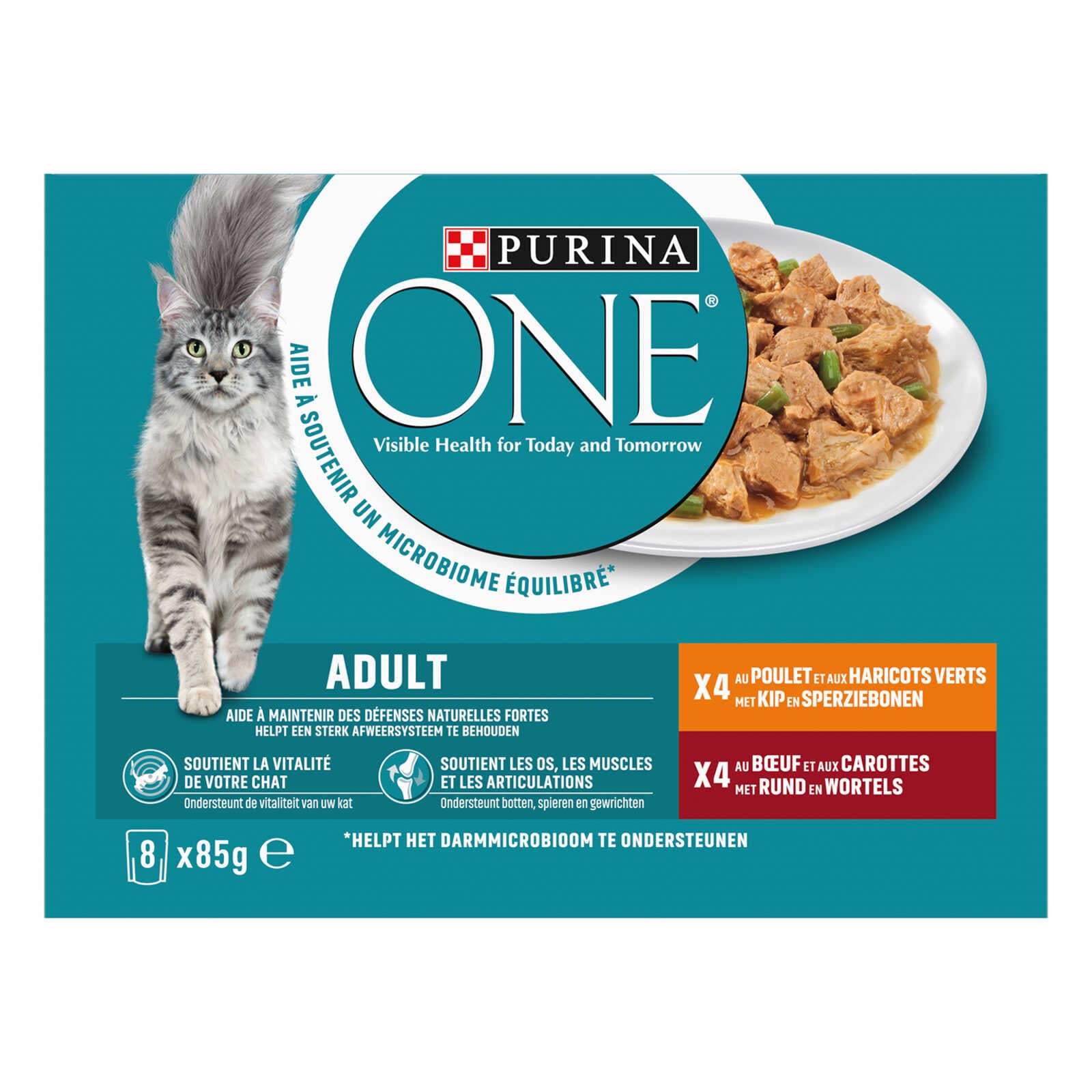 Purina ONE Kattenvoeding | Adult | Rund & kip